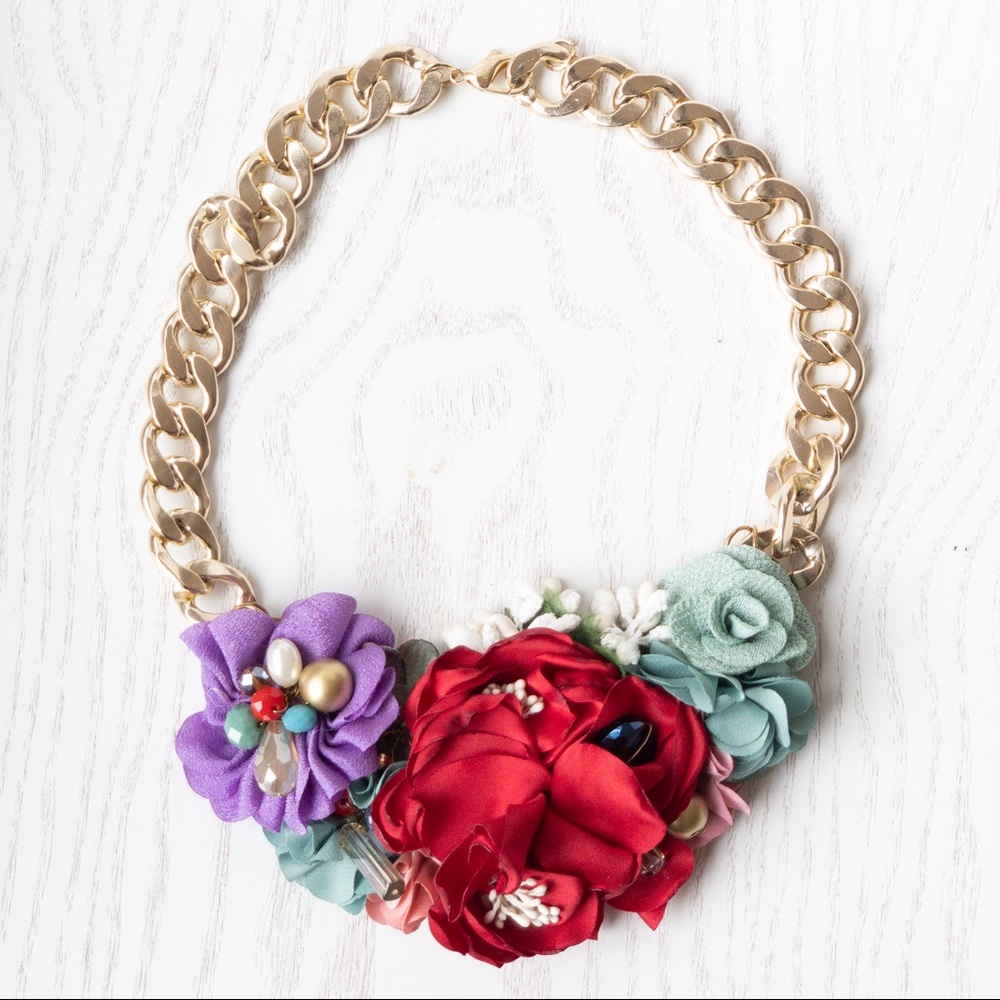 Floral Necklace || Boho Chic Floral Statement